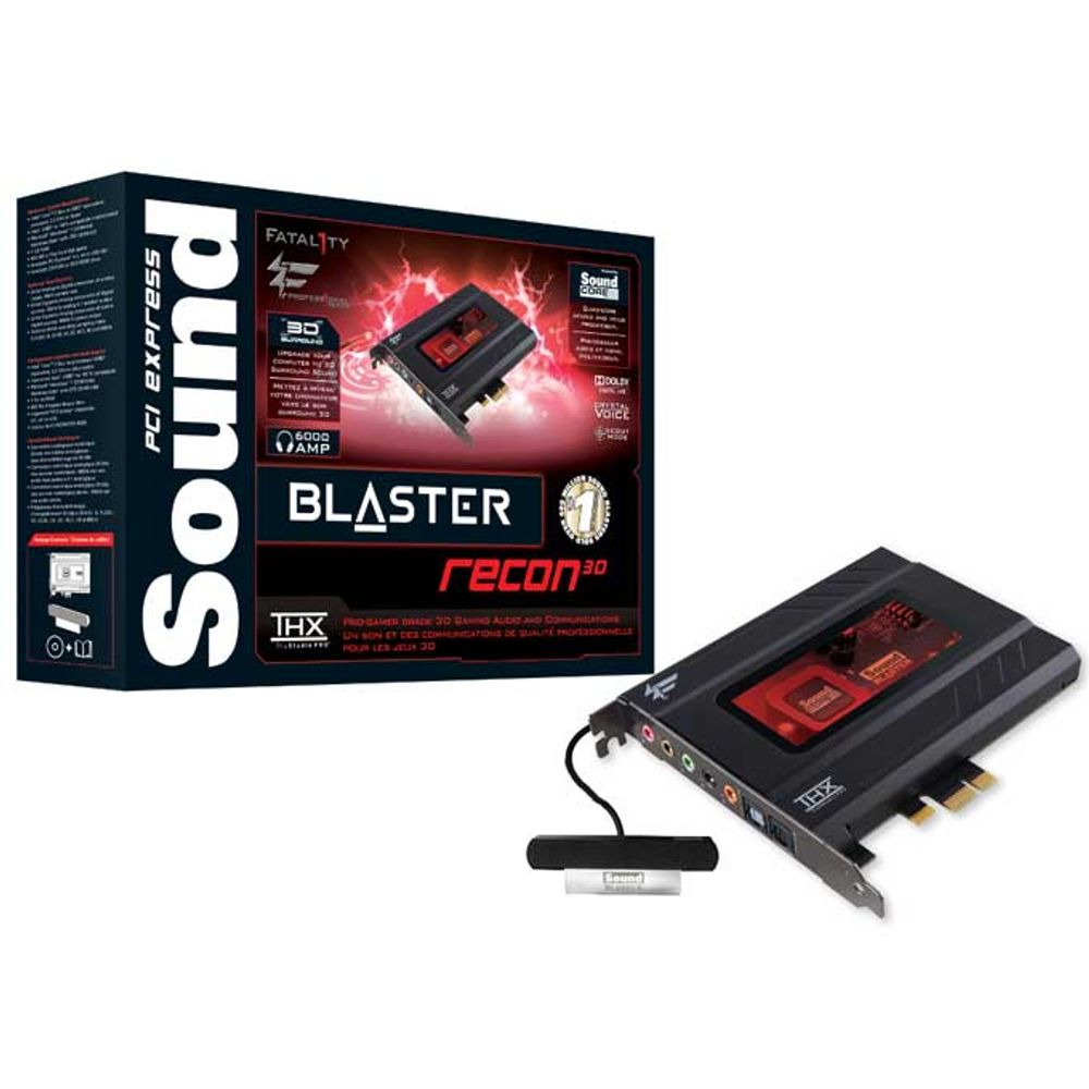 Placa De Som Creative Sound Blaster Recon3D Fatal1Ty Professional 70S 